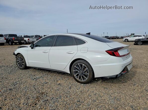 5NPEH4J23LH043812 2020 HYUNDAI SONATA Белый Задняя левая четверть