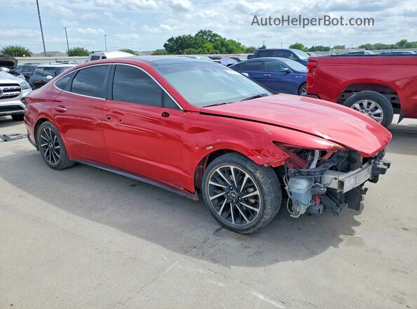 5NPEH4J23MH079940 2021 HYUNDAI SONATA Red Առջևի աջ