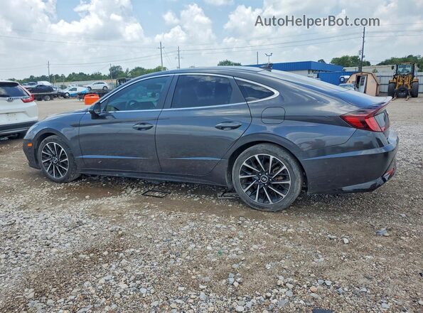 5NPEH4J23MH089996 2021 HYUNDAI SONATA Charcoal Trasero izquierdo
