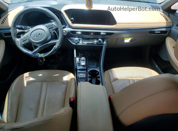 5NPEH4J23MH089996 2021 HYUNDAI SONATA Charcoal Vista del salpicadero