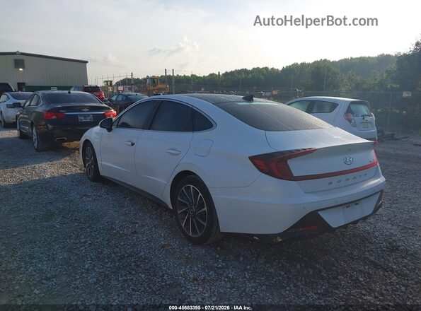 5NPEH4J23MH109924 2021 HYUNDAI SONATA Белый Задняя левая четверть