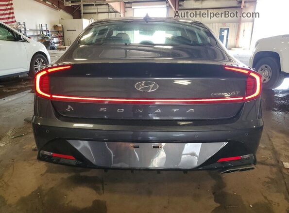 5NPEH4J24LH046945 2020 HYUNDAI SONATA Black Հետևի տեսք