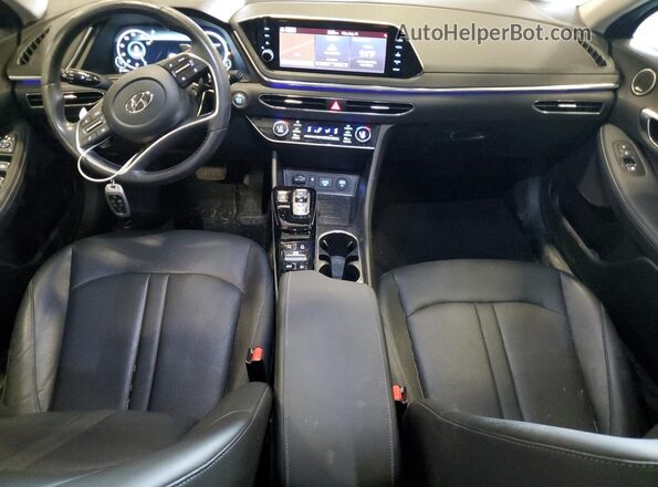 5NPEH4J24LH046945 2020 HYUNDAI SONATA Black Առջևի վահանակի տեսք