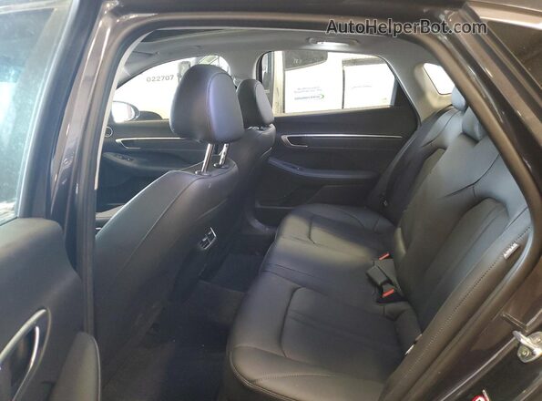 5NPEH4J24LH046945 2020 HYUNDAI SONATA Black Հետևի նստատեղերի տեսք