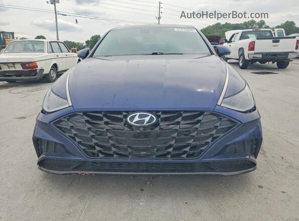 5NPEH4J24MH098948 2021 HYUNDAI SONATA Blue წინა ხედი