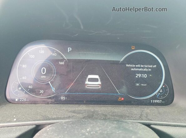 5NPEH4J24MH098948 2021 HYUNDAI SONATA Blue ხელსაწყოთა პანელის ხედი