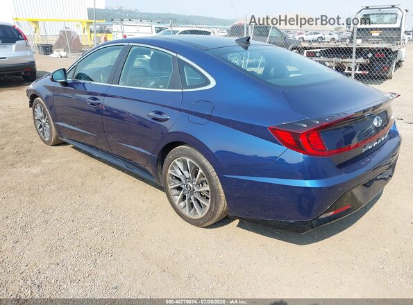 5NPEH4J26LH019763 2020 HYUNDAI SONATA Blue Tył lewy