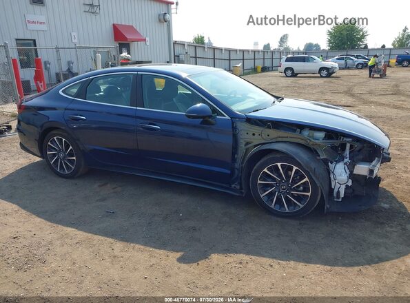 5NPEH4J26LH019763 2020 HYUNDAI SONATA Blue Widok wnętrza 360 stopni