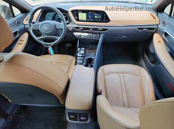 5NPEH4J26LH022419 2020 HYUNDAI SONATA Black Առջևի վահանակի տեսք