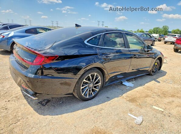 5NPEH4J26LH022419 2020 HYUNDAI SONATA Black Հետևի աջ