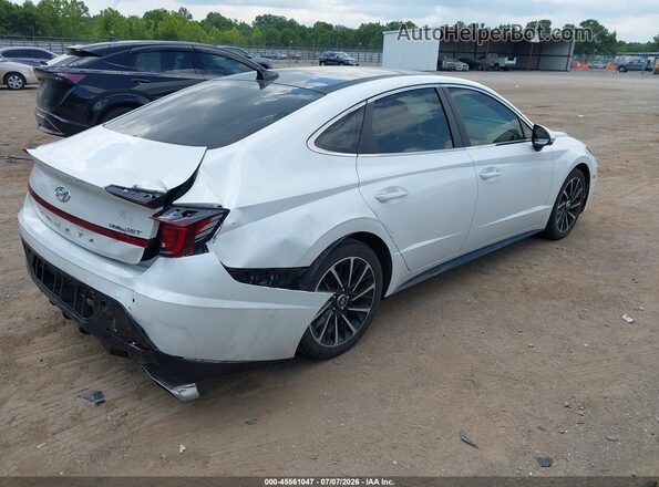 5NPEH4J26MH074196 2021 HYUNDAI SONATA White უკანა მარჯვენა