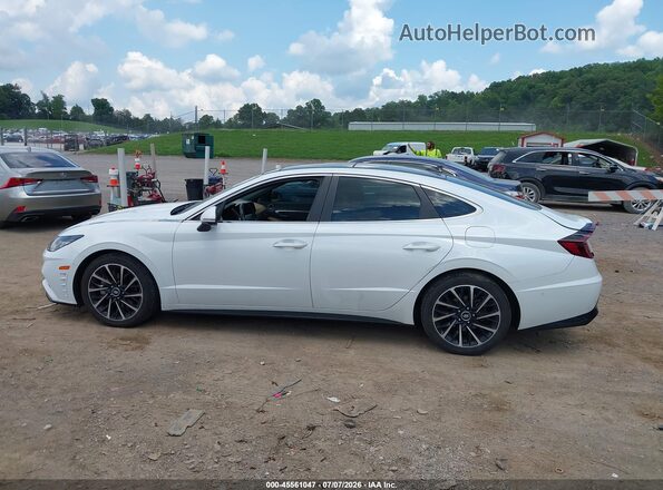 5NPEH4J26MH074196 2021 HYUNDAI SONATA White სალონის 360-გრადუსიანი ხედი