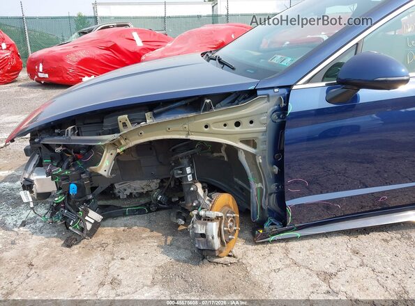 5NPEH4J26MH097395 2021 HYUNDAI SONATA Синий Вид спереди