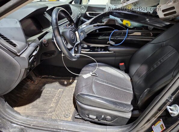 5NPEH4J26MH116656 2021 HYUNDAI SONATA Black Սալոնի դիմացի տեսք