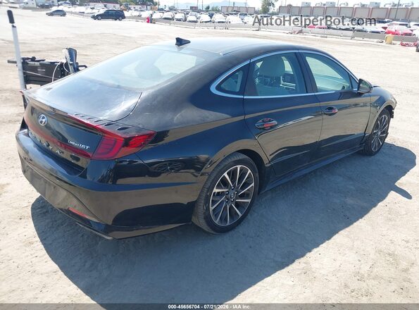 5NPEH4J27LH009307 2020 HYUNDAI SONATA Black Задня права чверть