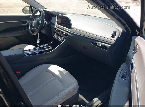 5NPEH4J27LH009307 2020 HYUNDAI SONATA Black Вид салону спереду