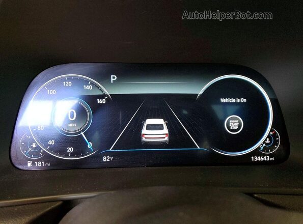 5NPEH4J27MH064020 2021 HYUNDAI SONATA White Вид щитка приладів