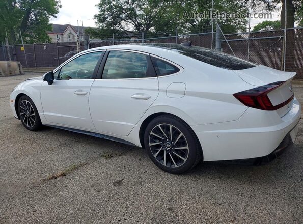 5NPEH4J27MH064020 2021 HYUNDAI SONATA White Задня ліва чверть