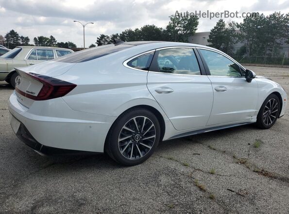 5NPEH4J27MH064020 2021 HYUNDAI SONATA White 