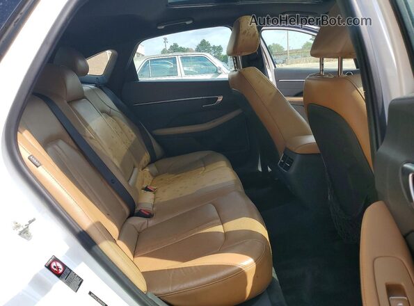 5NPEH4J27MH064020 2021 HYUNDAI SONATA White Вид задніх сидінь