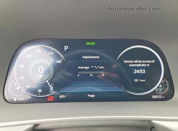 5NPEH4J27MH075776 2021 HYUNDAI SONATA Синий Вид щитка приборов