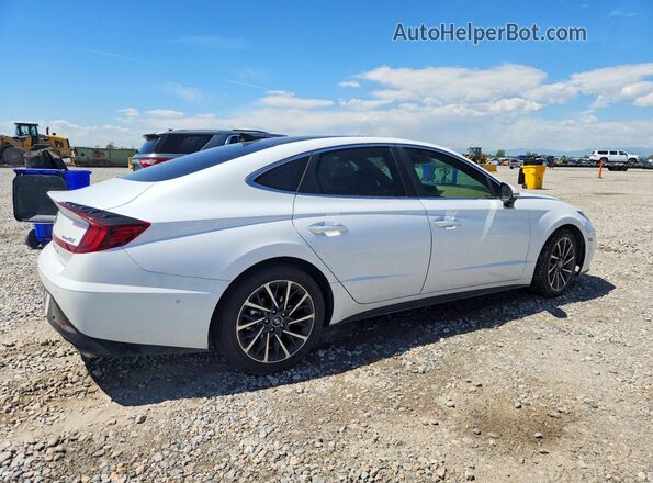 5NPEH4J29LH006716 2020 HYUNDAI SONATA White Rear right