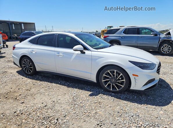 5NPEH4J29LH006716 2020 HYUNDAI SONATA White Front right