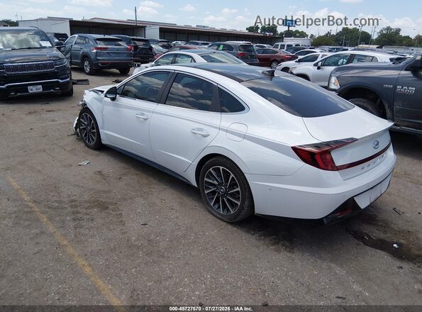 5NPEH4J2XLH009883 2020 HYUNDAI SONATA Белый Задняя левая четверть