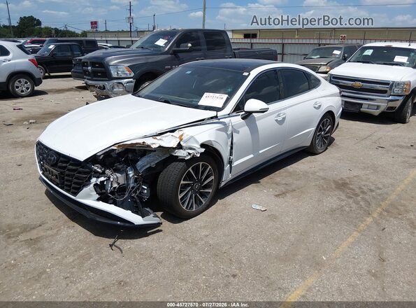 5NPEH4J2XLH009883 2020 HYUNDAI SONATA Белый Передняя левая четверть