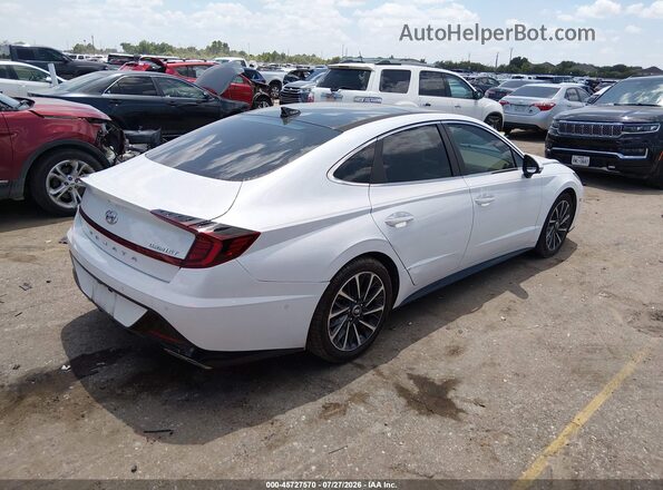 5NPEH4J2XLH009883 2020 HYUNDAI SONATA Белый Задняя правая четверть