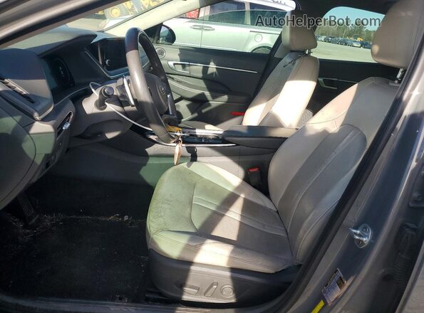 5NPEH4J2XMH070930 2021 HYUNDAI SONATA Gray Front interior view
