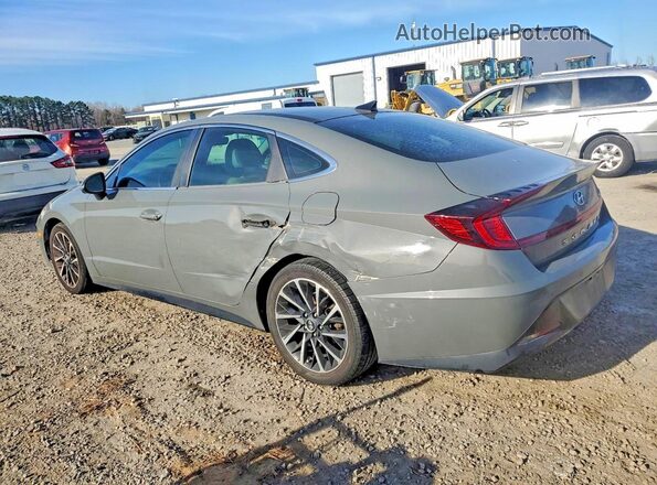 5NPEH4J2XMH070930 2021 HYUNDAI SONATA Gray Rear left