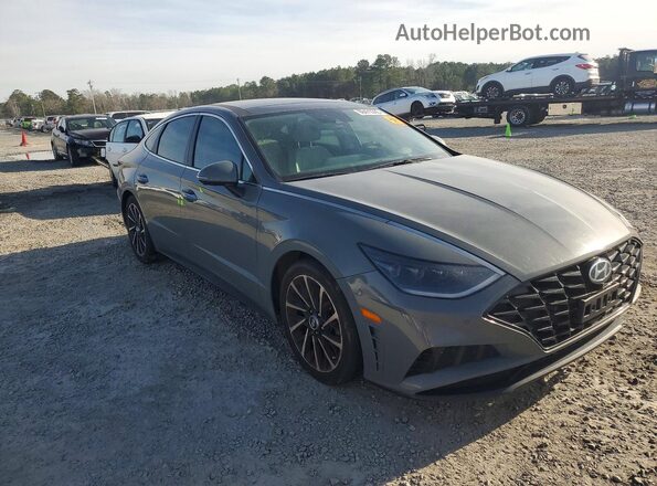 5NPEH4J2XMH070930 2021 HYUNDAI SONATA Gray Front right