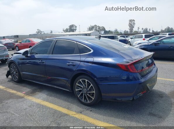 5NPEH4J2XNH149998 2022 HYUNDAI SONATA Blue უკანა მარცხენა