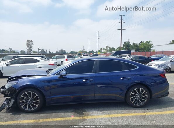 5NPEH4J2XNH149998 2022 HYUNDAI SONATA Blue 