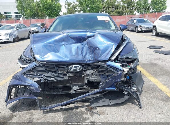 5NPEH4J2XNH149998 2022 HYUNDAI SONATA Blue უკანა სალონის ხედი