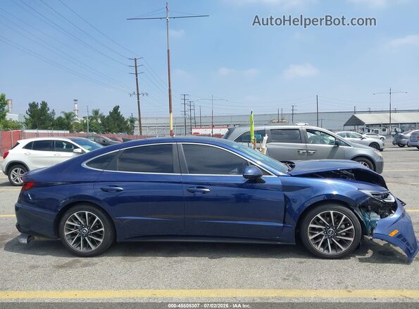 5NPEH4J2XNH149998 2022 HYUNDAI SONATA Blue სალონის 360-გრადუსიანი ხედი