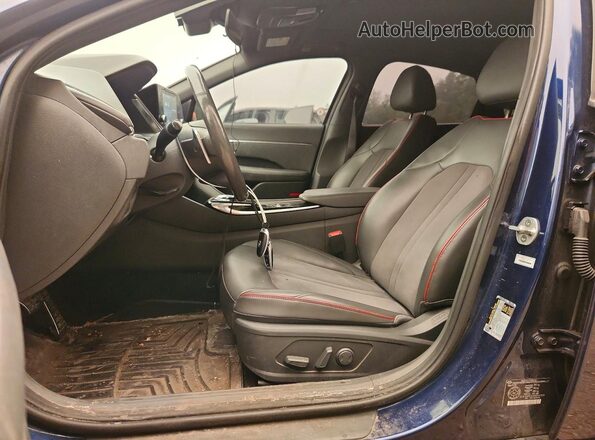 5NPEJ4J20MH072934 2021 HYUNDAI SONATA Blue Vista interior delantera