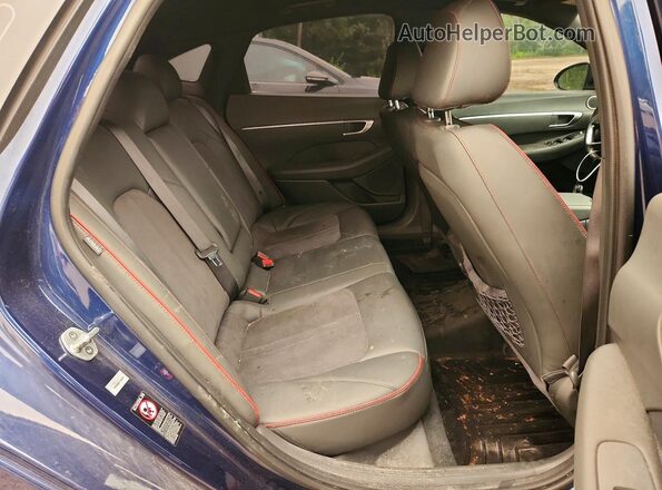 5NPEJ4J20MH072934 2021 HYUNDAI SONATA Blue Vista de los asientos traseros