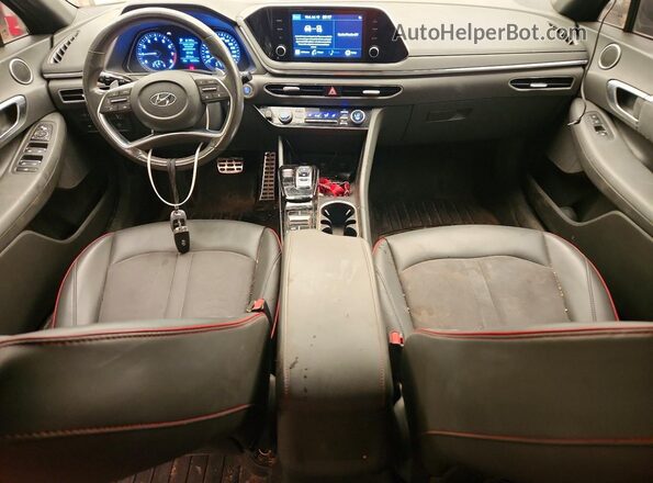 5NPEJ4J20MH072934 2021 HYUNDAI SONATA Blue Vista del salpicadero