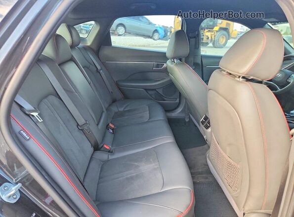 5NPEJ4J20MH117743 2021 HYUNDAI SONATA Gray უკანა სავარძლების ხედი