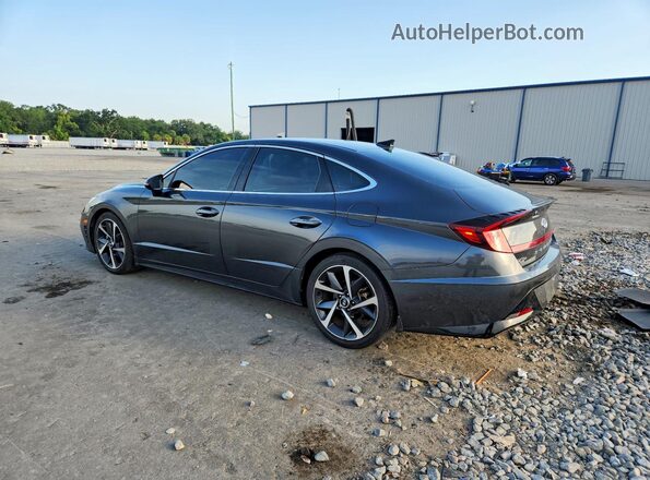 5NPEJ4J20MH117743 2021 HYUNDAI SONATA Gray უკანა მარცხენა
