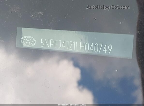 5NPEJ4J21LH040749 2020 HYUNDAI SONATA Серый Вид подкапотного пространства