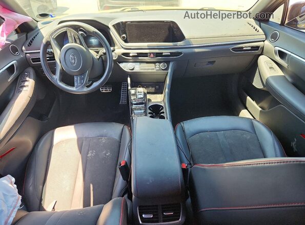 5NPEJ4J21MH096501 2021 HYUNDAI SONATA Желтый Вид панели приборов