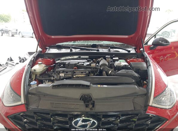 5NPEJ4J22LH043272 2020 HYUNDAI SONATA Red Вид ззаду