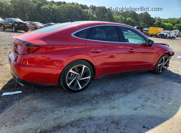 5NPEJ4J22MH107263 2021 HYUNDAI SONATA Red Հետևի աջ