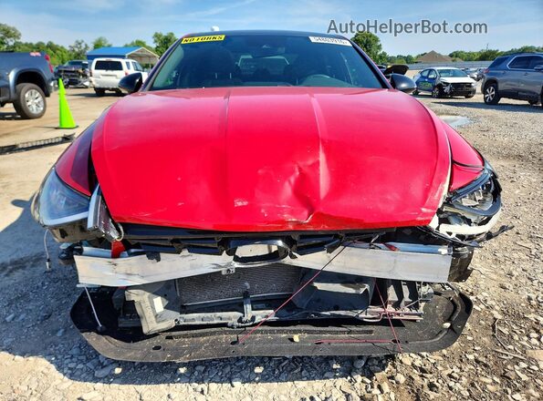 5NPEJ4J22MH107263 2021 HYUNDAI SONATA Red Դիմացի տեսք