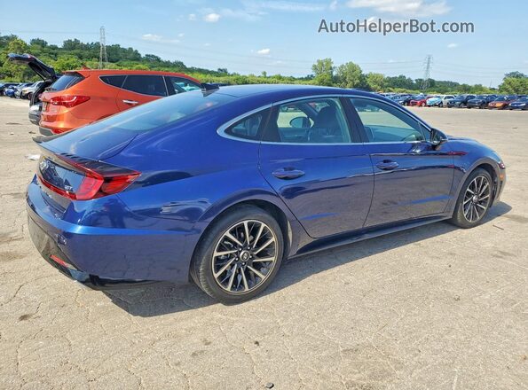 5NPEJ4J23LH040445 2020 HYUNDAI SONATA Blue Rear right