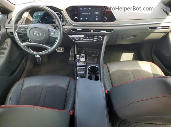 5NPEJ4J23LH040445 2020 HYUNDAI SONATA Blue Dashboard view