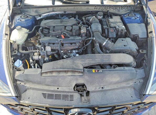 5NPEJ4J23LH040445 2020 HYUNDAI SONATA Blue Rear interior view